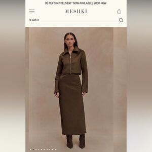 Meshki Brown Women's Skirt